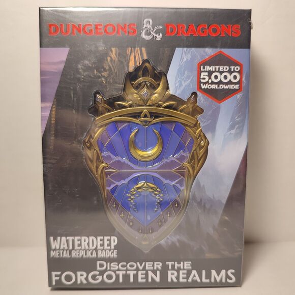 Dungeons & Dragons Waterdeep Badge Medallion Official Collectible Badge - Picture 1 of 5